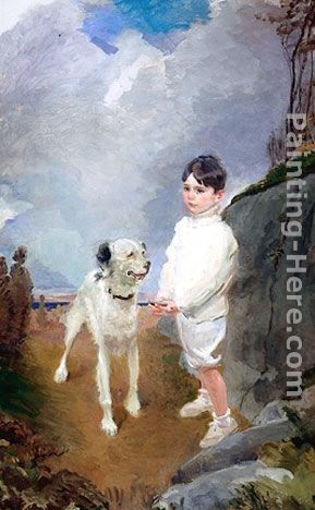 Cecilia Beaux Lane Lovell and His Dog